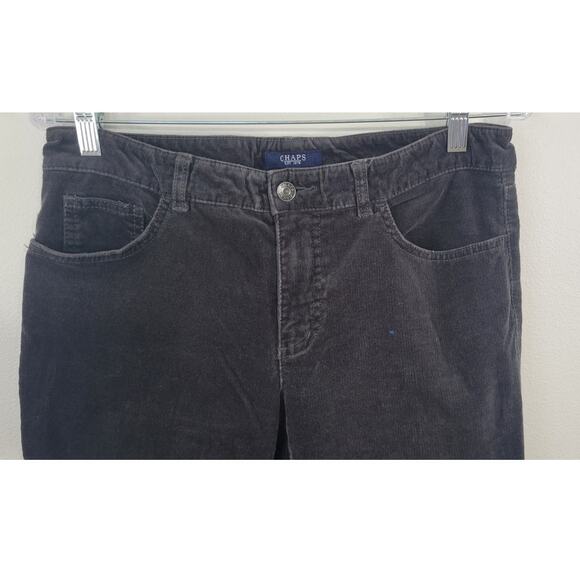 Chaps Corduroy Pants Womens Size 6 Straight Leg Boho Hippie Skater Classic Pants - Picture 2 of 6